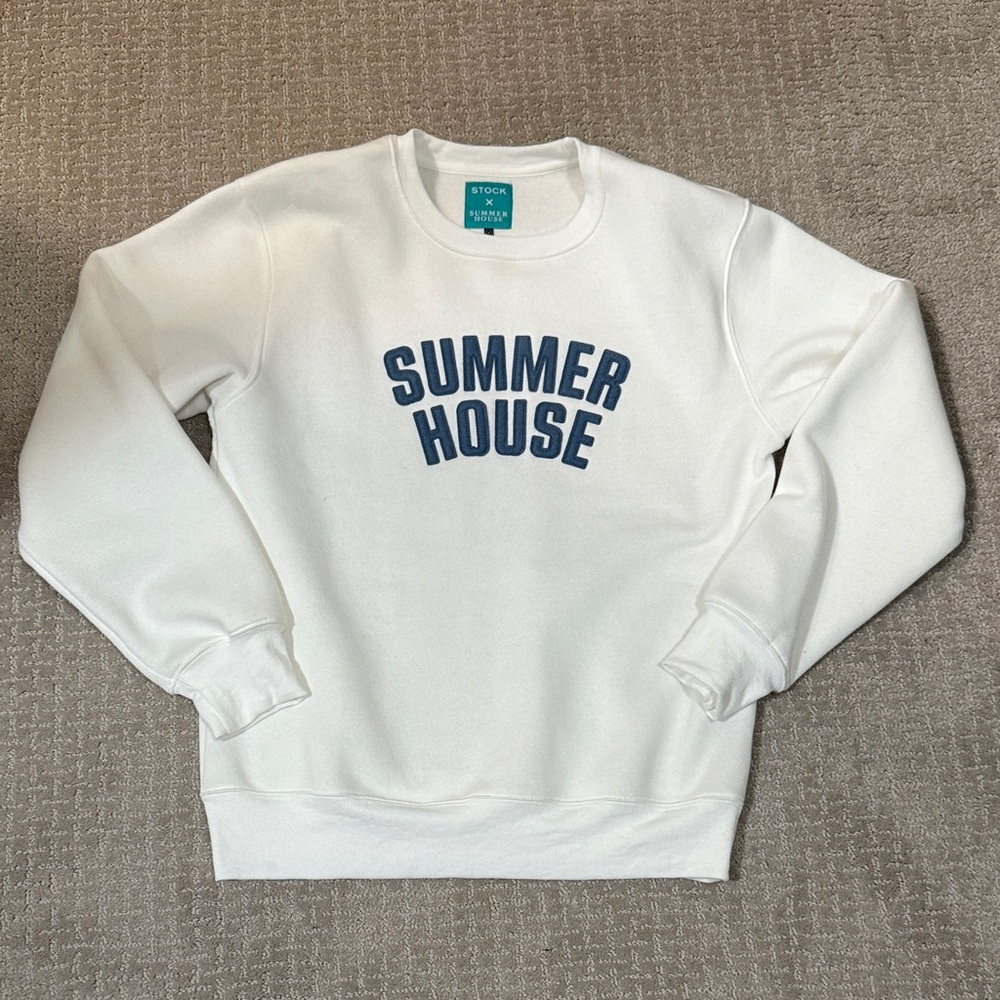 White Summer House Sweatshirt